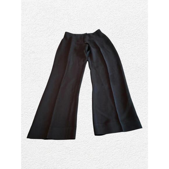 David Lawrence Elegant Black Wide Leg Women's Pants - Size 8 - Picture 2 of 5